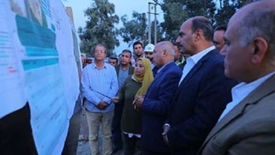 وزير النقل يتفقد أعمال تنفيذ الطريق الدائري الأوسطي
