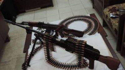 القبض على فلاح بحوزته رشاش جرينوف وكمية من الذخيرة في أسيوط