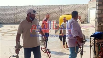 مصادرة ٢٠ شيشة ورفع ١٢٨ إشغال طريق بحوش عيسى في البحيرة