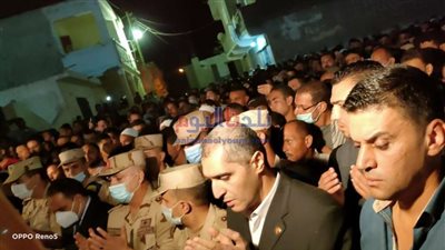 تشييع جنازة الشهيد محمود صبري عبد الحميد الى مثواه الأخير بكفر الدوار