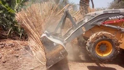 رفع 40 طن مخلفات من طريق البرداعة وسندبيس بالقليوبية