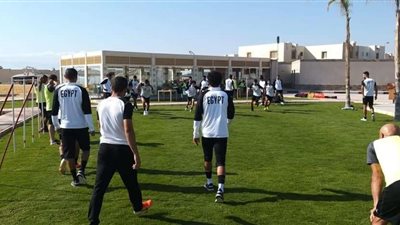 بالصور.. مران صباحي قوي للمنتخب الأولمبي