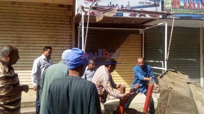 رفع 423 حالة إشغال متنوعة في حملة مكبرة بمركز الفشن في بني سويف
