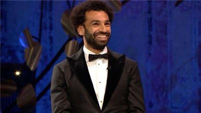محمد صلاح يلقي خطاباً في حضور الأمير ويليام