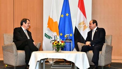السيسي يلتقي الرئيس القبرصي 