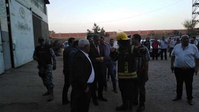 5 حالات اختناق جراء حريق مصنع الدراجات البخارية بقليوب