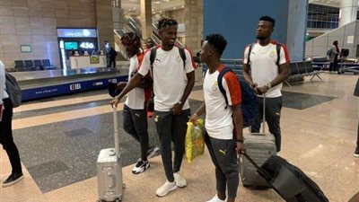 بالصور.. بعثة منتخب غانا الأولمبي تصل القاهرة