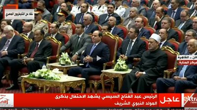 السيسي يشاهد فيلمًا تسجيليًا بعنوان 