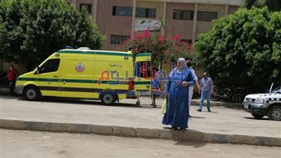 إصابة إثنين فى تصادم سيارة إسعاف و توك توك بشبين القناطر