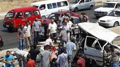 مصرع شخصين في حادث تصادم بالواحات البحرية