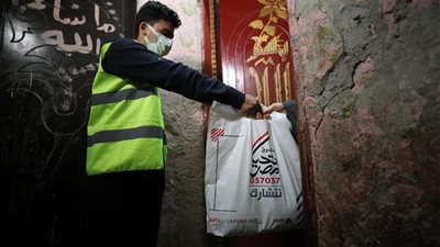 توفير 83 طن مواد غذائية جافة و33 طن معلبات و21 طن لحوم ودواجن