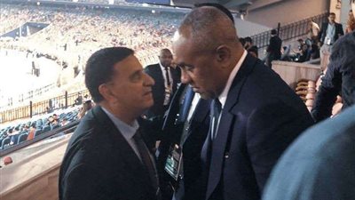 وصول أحمد أحمد لاستاد القاهرة قبل افتتاح كأس الأمم للشباب