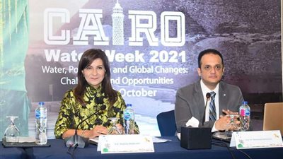 وزيرة الهجرة تشارك في فاعليات اليوم الرابع من أسبوع القاهرة للمياه 2021