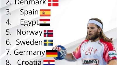 مصر لكرة اليد  في المرتبة الرابعة للتصنيف العالمي