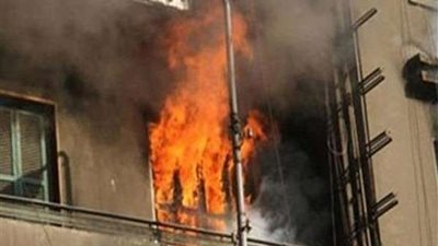 إصابة 4 أشخاص في حريق شقة سكنية بالسلام