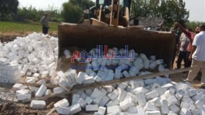 إزالة 7 تعديات على مساحة 1654 متر مربع في البحيرة