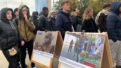 منتدي صناع السلام و التحالف الدولي لحقوق الإنسان والتنمية ينظم وقفة بجنيف (صور)