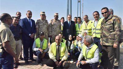 محافظ أسيوط وقائد قوات الدفاع الشعبي يتفقدان أعمال تطوير وتجميل كورنيش ترعة الإبراهيمية