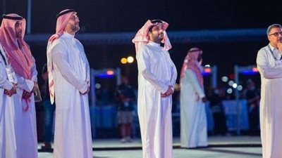 لحظة تأثر تركي آل الشيخ مع أغنية تخيل أثناء افتتاح 