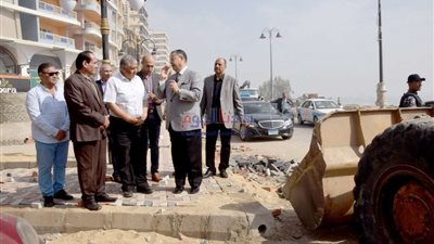 قرب انتهاء أعمال المرحلة الأولى من تطوير كورنيش النيل ببني سويف