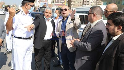محافظ بني سويف يتفقد الحالة المرورية لبعض الشوارع والميادين