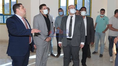 محافظ بني سويف يتفقد الموقف التنفيذي لمشروع انشاء 