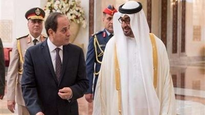 ولي عهد أبو ظبي يرحب بزيارة الرئيس السيسي