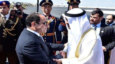 انطلاق قمة مباحثات ثنائية بين السيسي وولي عهد أبوظبي