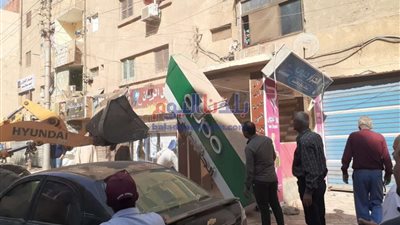 إزالة 545 حالة إشغال وتحرير21 محضر في حملة مكبرة بناصر شمال بني سويف
