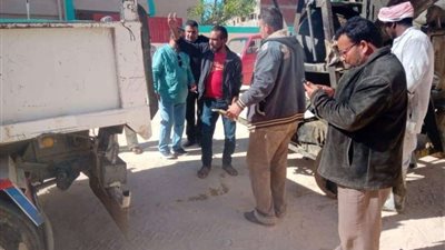 المعداوي: ضبط معدات بناء تعمل بدون ترخيص في حملات مكبرة على حي الزهور بمطروح