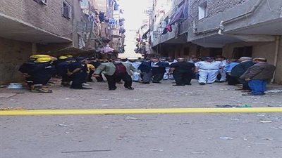 مدير أمن الجيزة يتفقد حادث انهيار العقار بالكونيسة