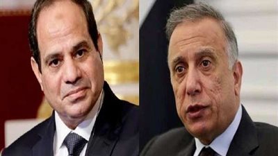 الرئيس السيسي يجري أتصالاً هاتفياً برئيس وزراء العراق