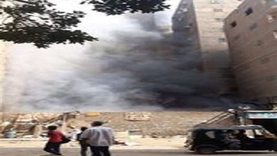 حريق هائل بقطعة أرض للمخالفات بفيصل