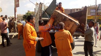 رفع 528 حالة إشغال وتحرير 20 محضر في حملة ببني سويف