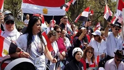 الجالية المصرية في ألمانيا تنظم وقفة للترحيب بزيارة السيسي