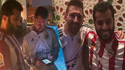 شاهد.. تركي آل الشيخ يستضيف عمرو أديب وميسي بمنزله