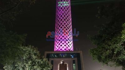 صندوق تحيا مصر يحتفل باليوم العالمي للأطفال المبتسرين بإضاءة برج القاهرة (صور)