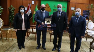 رئيس جامعة المنوفية يستقبل رئيس الهيئة القومية لسلامة الغذاء