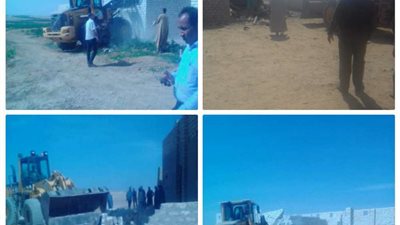 تنفيذ ٢٨ حالة إزالة تعديات بمركز ديروط بأسيوط واسترداد 2534 فدان