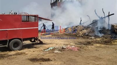 إخماد حريق مصنع قطن طبي بمدينة سمنود