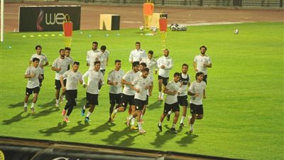 منتخب مصر يخوض تدريبه الأخير قبل السفر لمواجهة أنجولا