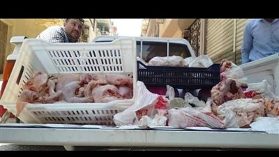 ضبط 3 طن من الدجاج الفاسد قبل بيعه في القاهرة