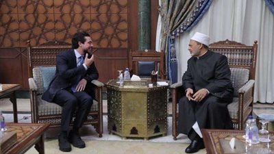 شيخ الأزهر يستقبل ولى عهد الأردن ويناقشان التحديات التى تواجه الشباب العربى