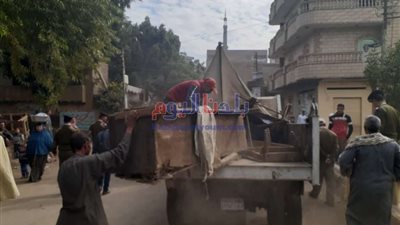 رفع 406 حالة إشغال في حملة مكبرة بشوارع وميادين مركز ناصر ببني سويف