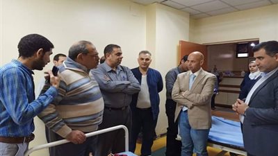 هشام مسعود يطمئن على الحالة الصحية لأسرة وكيل صحة السويس