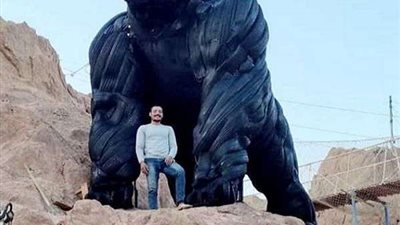 ما هي حقيقة تمثال الغوريلا.. فنان تشكيلي يجيب