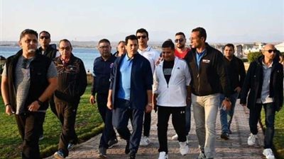 وزير الرياضة يعطي أشارة البدء لـ بطولة Iron Man الدولية