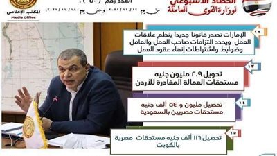 جهود وزارة القوي العاملة في أسبوع