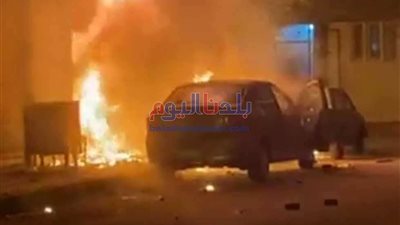 تفحم 7 أشخاص في حادث انقلاب سيارة وإشتعالها بأسيوط