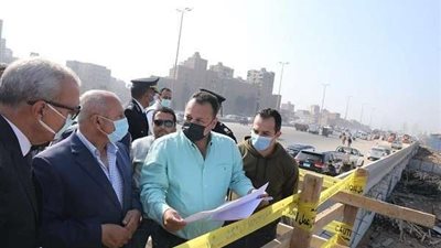 جولة تفقدية لـ كامل الوزير بمشروع تطوير الطريق الدائري